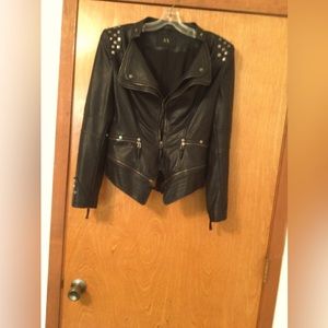 Faux leather jacket